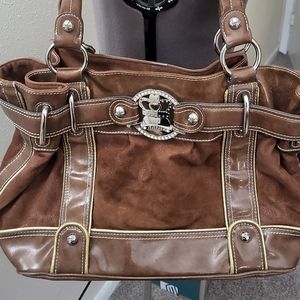 Kathy Van Zeeland large, sturdy, brown purse
